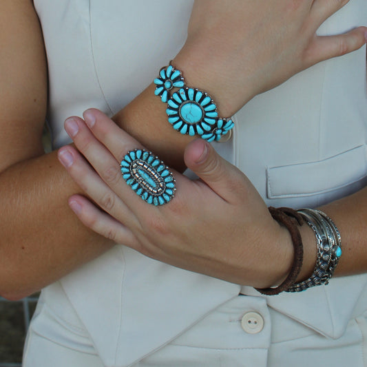 Davin Benally Classic Cluster Cuff