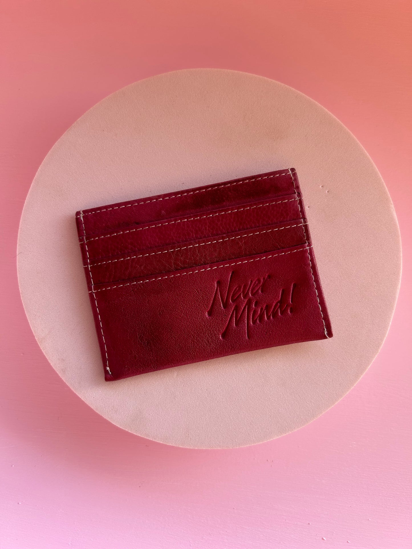 Nevermind Leather Card Wallet