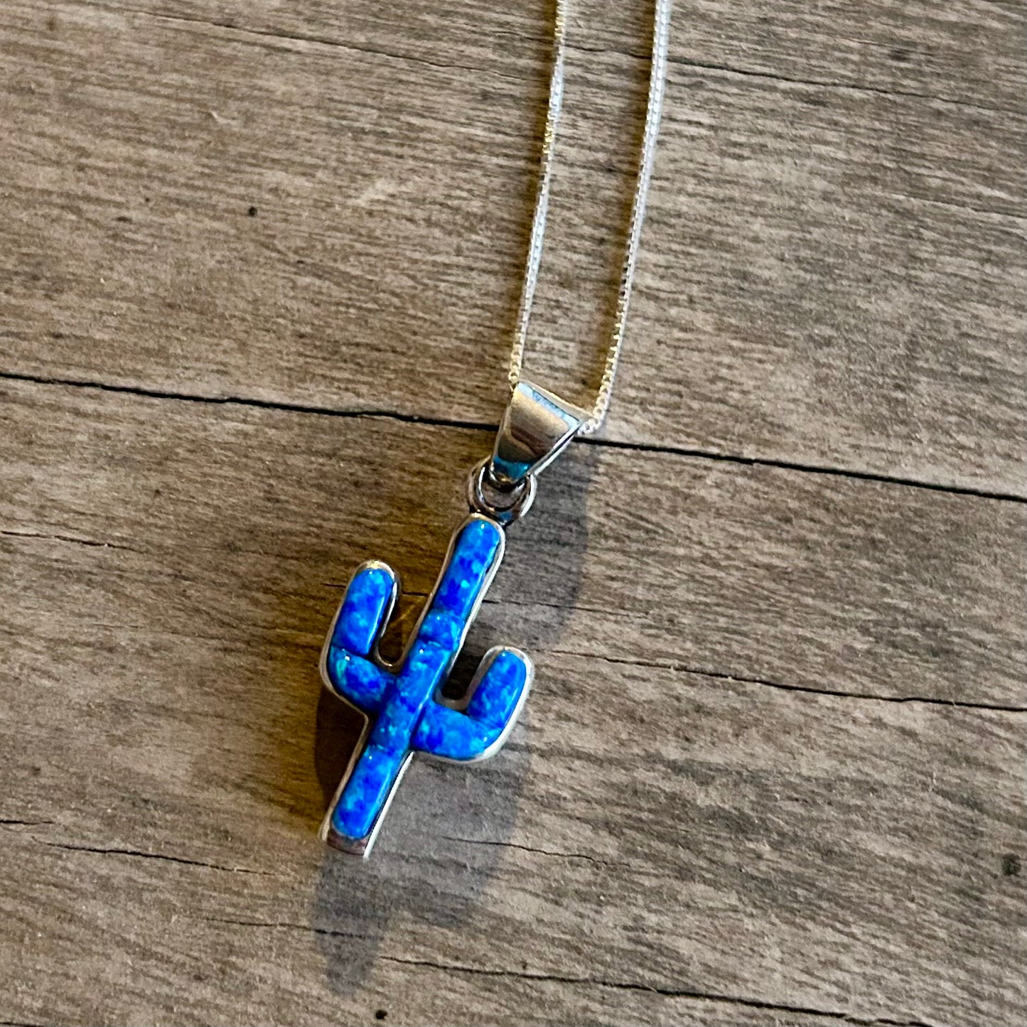 Azul Cactus Pendant